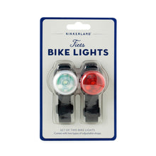 Cargar imagen en el visor de la galería, Kikkerland luces para bicicleta 2 pzas FL46

