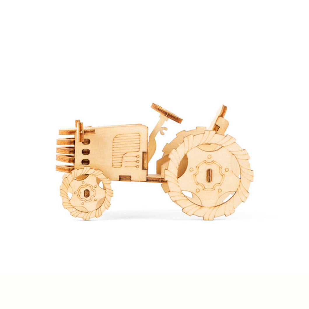 MINI ROMPECABEZAS DE MADERA 3D TRACTOR