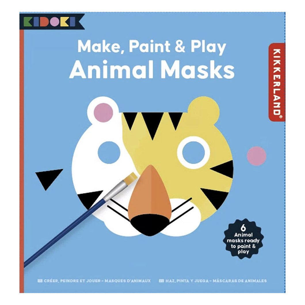 kikkerland haz, pega y juega - máscaras de animales KID10-F