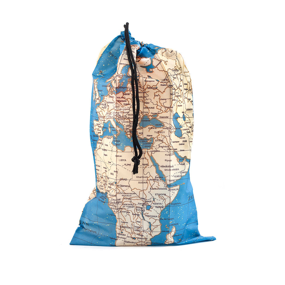 Kikkerland bolsas para ropa sucia mapa 4 pzas LB10