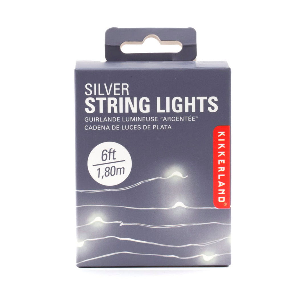 kikkerland cable con 20 luces led color plata LT02