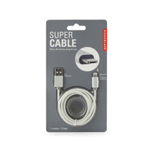 Cargar imagen en el visor de la galería, Kikkerland super cable entrada micro/iphone plata US142-SI
