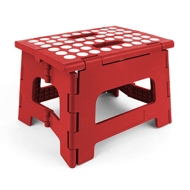 BANCO BAJO RHINO II PLEGABLE ROJO