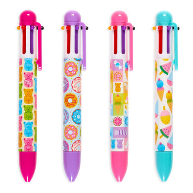 Bolígrafos multicolor sugar joy 6 click