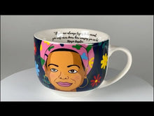 Cargar y reproducir el video en el visor de la galería, Kikkerland maya angelou mug CU325
